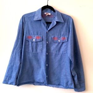 Vintage Dickies chambray shirt Size 14